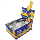 Kevron Key Tags Plastic Clear (Pack 100)